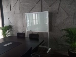 jual papan tulis kaca Glassboard Standing 90x120 di bogor