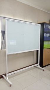 jual papan tulis kaca Glassoard Standing Magnetik di bogor