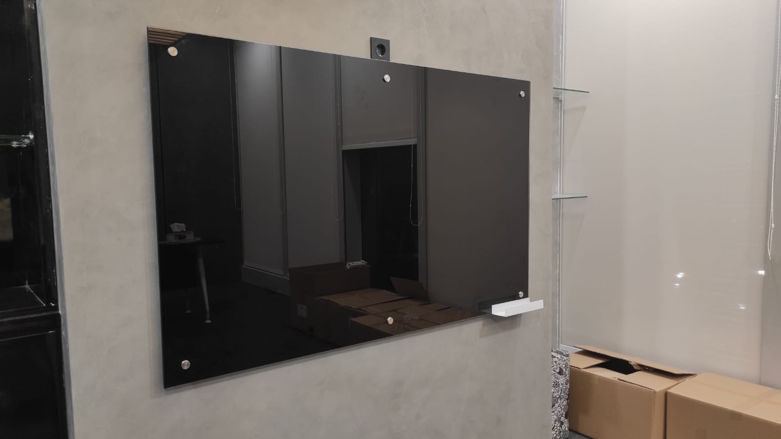 Jual Papan Tulis Kaca Glassboard Hitam Jakarta Pusat